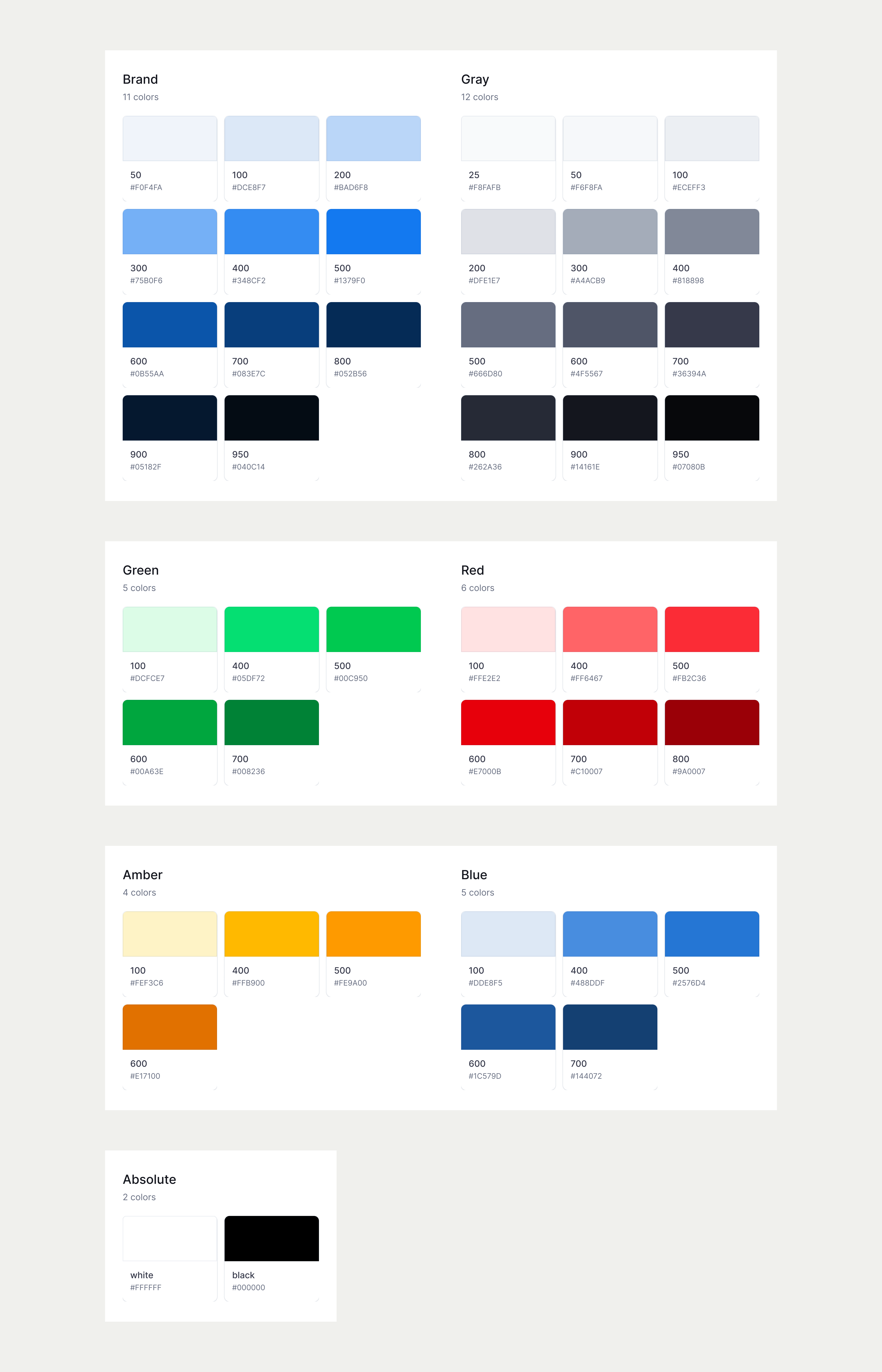 Design system color